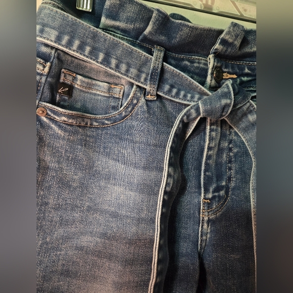 Kancan Jeans Womens 9/28 Skinny Kenzie Lexy Paper Bag Belted Retro Faded Boho - Picture 8 of 8